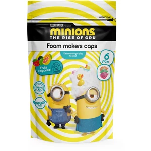 Minions The Rise of Gru Bath barevné šumivé tablety do koupele 3y+ Lime, Strawberry, Orange 6x20 g