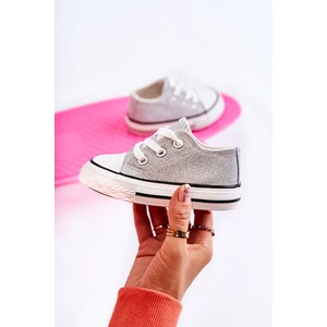 Children's sneakers knotted silver Wella
