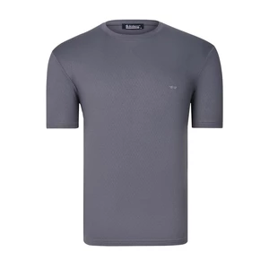 T0737 DEWBERRY MENS T-SHIRT-PLAIN SMOKED