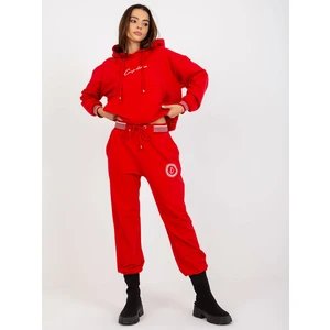 Red tracksuit with sweatshirt