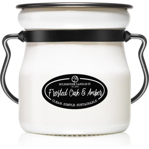 Milkhouse Candle Co. Creamery Frosted Oak & Amber vonná svíčka Cream Jar 142 g