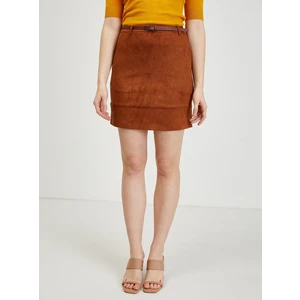 Brown skirt in suede finish ORSAY - Ladies