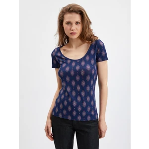 Orsay Dark blue Women Patterned T-Shirt - Women