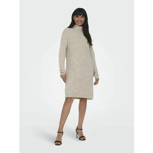 Light grey women's brindle sweater dress ONLY Silly - Women