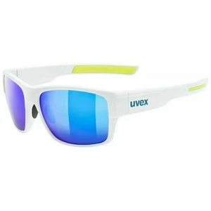 UVEX ESNLT Spirit Urban White Mat/Mirror Blue Fahrradbrille