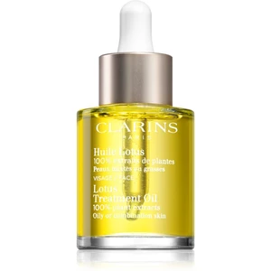 Clarins Lotus Treatment Oil regeneračný olej s vyhladzujúcim účinkom pre mastnú a zmiešanú pleť 30 ml