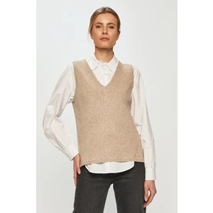 Beige vest VILA Ril - Women