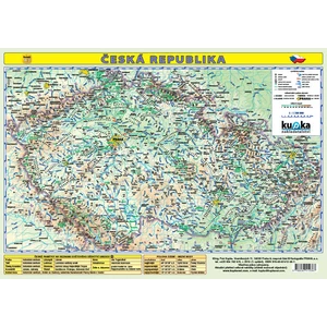Česká republika Mapa A3 lamino - Kupka Petr [Mapa skládaná]