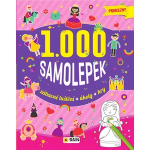 1000 samolepek princezny -- Zábavné luštění, úkoly, hry