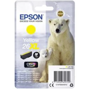 Náplň do tlačiarne Epson T2634, 26XL C13T26344012, žltá