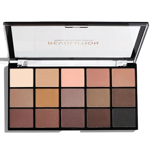 Makeup Revolution Reloaded paleta očních stínů odstín Basic Mattes 15 x 1.1 g