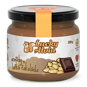 Lucky Alvin Arašidové maslo ochutené 330 g variant: horká čokoláda