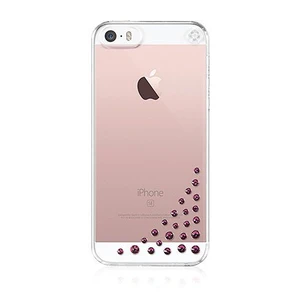 Swarovski kryt Diffusion pre iPhone SE/5s/5 - Fuchsia