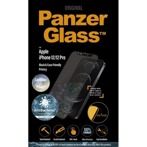 Temperált védőüveg PanzerGlass CamSlider ABprivát szűrővel Apple iPhone 12/12 Pro, fekete