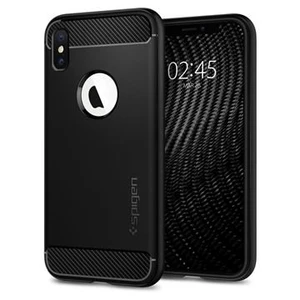 Púzdro Spigen Rugged Armor iPhone X/XS - čierne