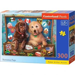 Castorland Puzzle 300 dielikov šteňa labradora v kufri