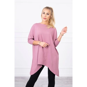 Blouse oversize dark pink