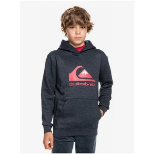 Dark Blue Boys' Hoodie Quiksilver - Unisex