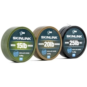 Nash návazcová šňůrka potahovaná skinlink semi stiff 10 m weed zelená-průměr 35 lb / nosnost 15,87 kg