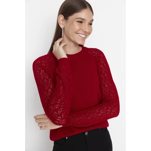 Trendyol Sweater - Burgundy - Regular fit