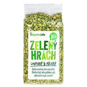 Country Life Hrach zelený polený BIO 0,5 kg