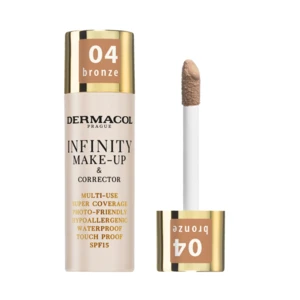 Dermacol Infinity vysoko krycí make-up SPF 15 odtieň 04 Bronze 20 g