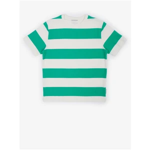 White and Green Boys Striped T-Shirt Tom Tailor - Boys