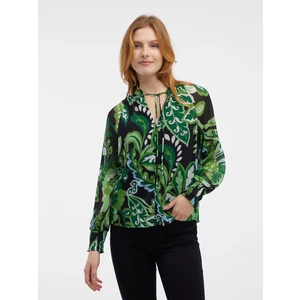 Orsay Green Ladies Patterned Blouse - Women