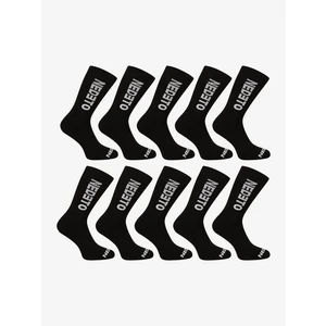 10PACK Socks Nedeto High Black