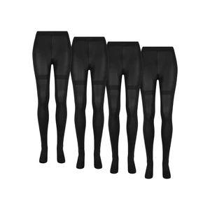 100 Denier 4-Pack Tights Black