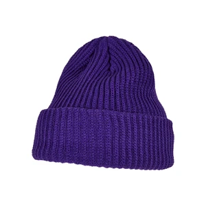 Rib Beanie purple