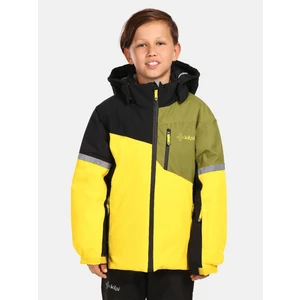 Boys' ski jacket Kilpi FERDEN-JB Yellow