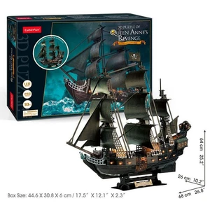 Cubicfun 3D Puzzle LED Queen Anne's Revenge 293 dielikov