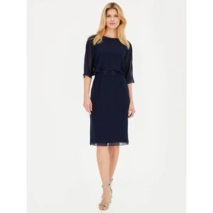 Potis & Verso Woman's Dress Dori Navy Blue