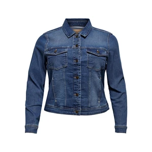 ONLY CARMAKOMA Dámska džínsová bunda CARWESPA 15224741 Medium Blue Denim 4XL