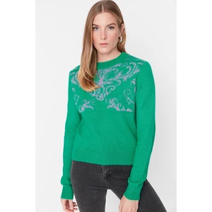 Trendyol Sweater - Green - Regular fit