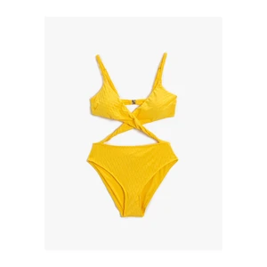 Koton Window Detailed Swimsuit Textured