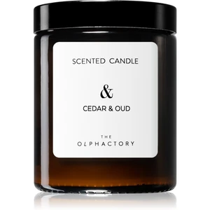 Ambientair Olphactory Cedar & Oud vonná svíčka (brown) & 135 g