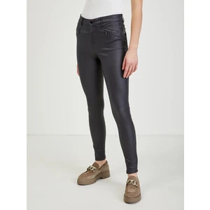 Dark gray women's leatherette pants ORSAY - Ladies