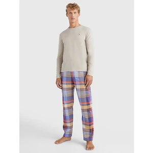 Blue-Beige Mens Checkered Pajamas Tommy Hilfiger - Men