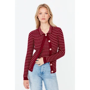 Trendyol Cardigan - Burgundy - Regular fit