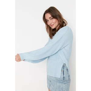 Trendyol Sweater - Blue - Regular fit