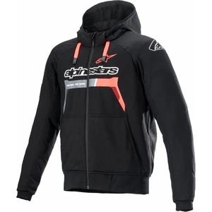 Alpinestars Chrome Ignition Hoodie Black/Red Fluorescent S Blouson textile