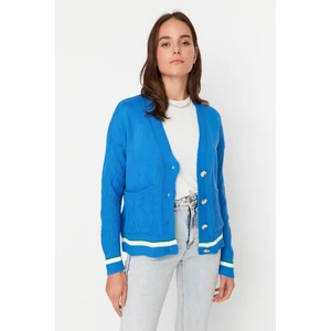 Trendyol Cardigan - Blue - Regular fit