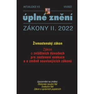 Aktualizace II/3 – Živnostenský zákon