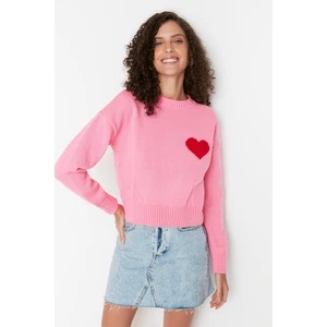 Trendyol Sweater - Pink - Regular fit