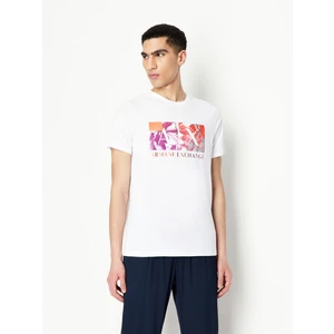 White Mens T-Shirt Armani Exchange - Men