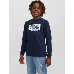 Dark blue boys sweatshirt Jack & Jones Tulum - Boys