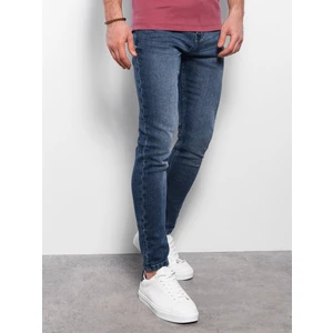 Ombre férfi farmer nadrág SKINNY FIT - sötétkék