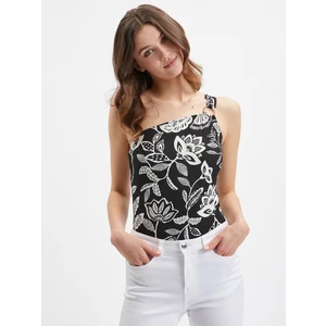 Orsay White-Black Women's Flowered Body - Women